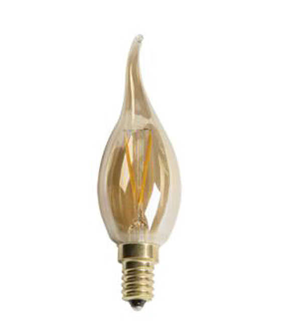 Cata CT-4281 4w Rustik Led Kıvrık Buji Ampul E14 Amber