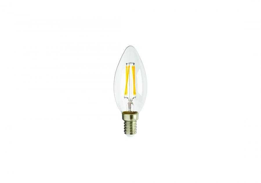 Cata CT-4066 4w Flamanlı Şeffaf Led Buji Ampul E-14 Duylu Günışığı