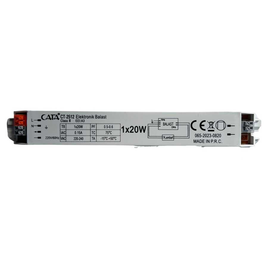 Cata CT-2512 1x20 Elektronik Balast