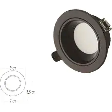 Cata CT-5261 8W Başak Led Armatür Siyah Kasa 3 Renk