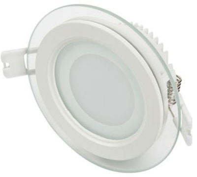 Cata 6w Yuvarlak Camlı Led Panel (Beyaz) Ct-5181
