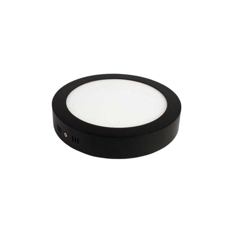 Jupiter 24W Led Yuvarlak Tavan Armatür Siyah Kasa LC484
