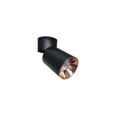 Cata Ct-5335 Datça Sıva Üstü Armatür Gu-10 Siyah (Siyah-Platin)