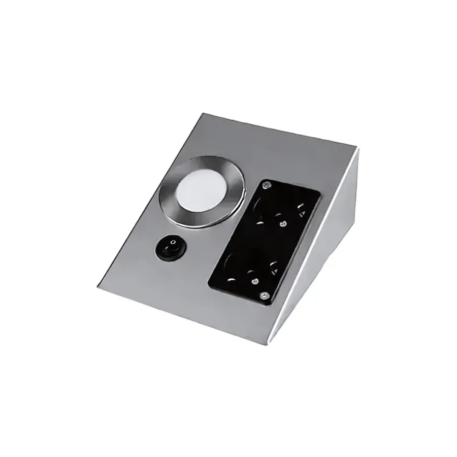 Cata CT-5109 Tezgah Altı Aydınlatma Çiftli Priz 5W Led Beyaz Işık