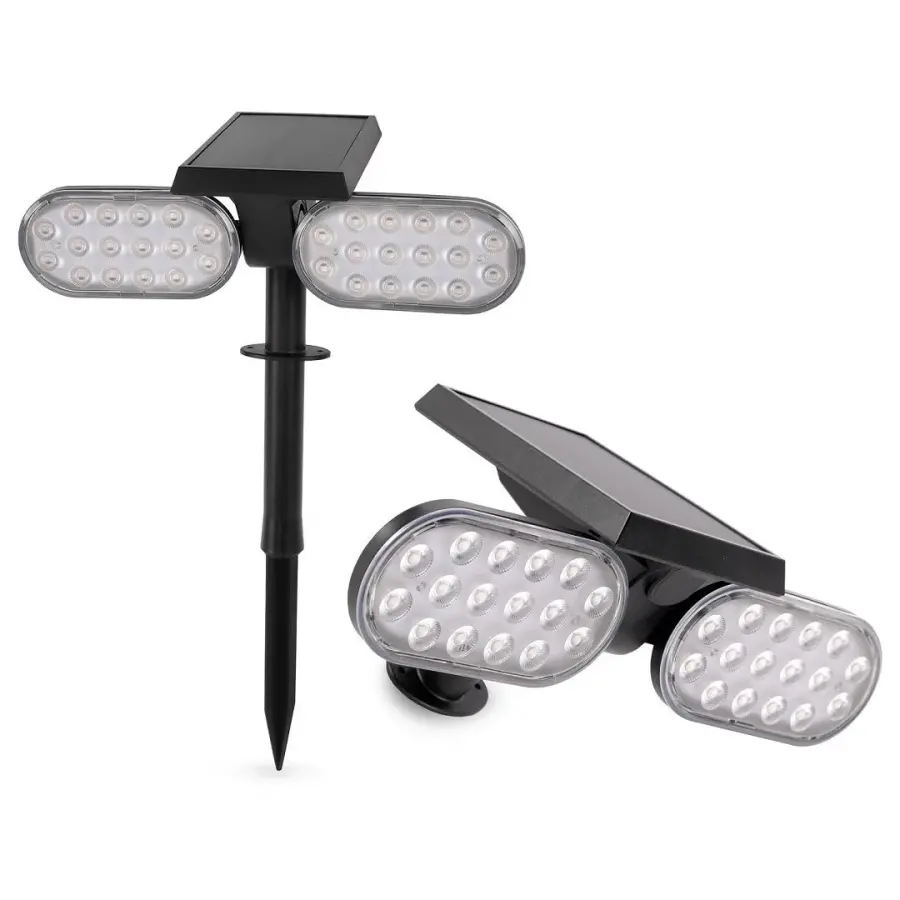 ACK AG60-02851 8W/h Solar Led Çim Armatürü Kazıklı Yeşil Işık İkili
