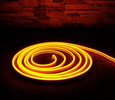 ACK AS03-00608 10W/mt 12V Neon Hortum Led Amber Işık IP65