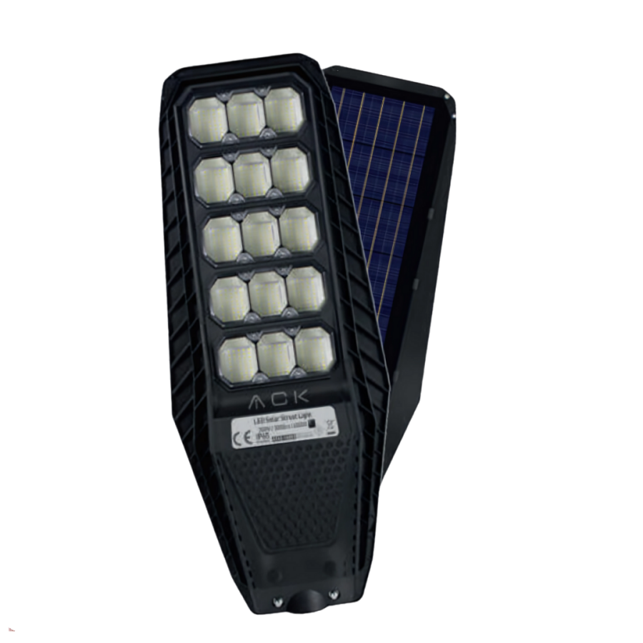 ACK AT42-16031 300W Solar Sokak Armatürü 6500K Beyaz Işık IP65