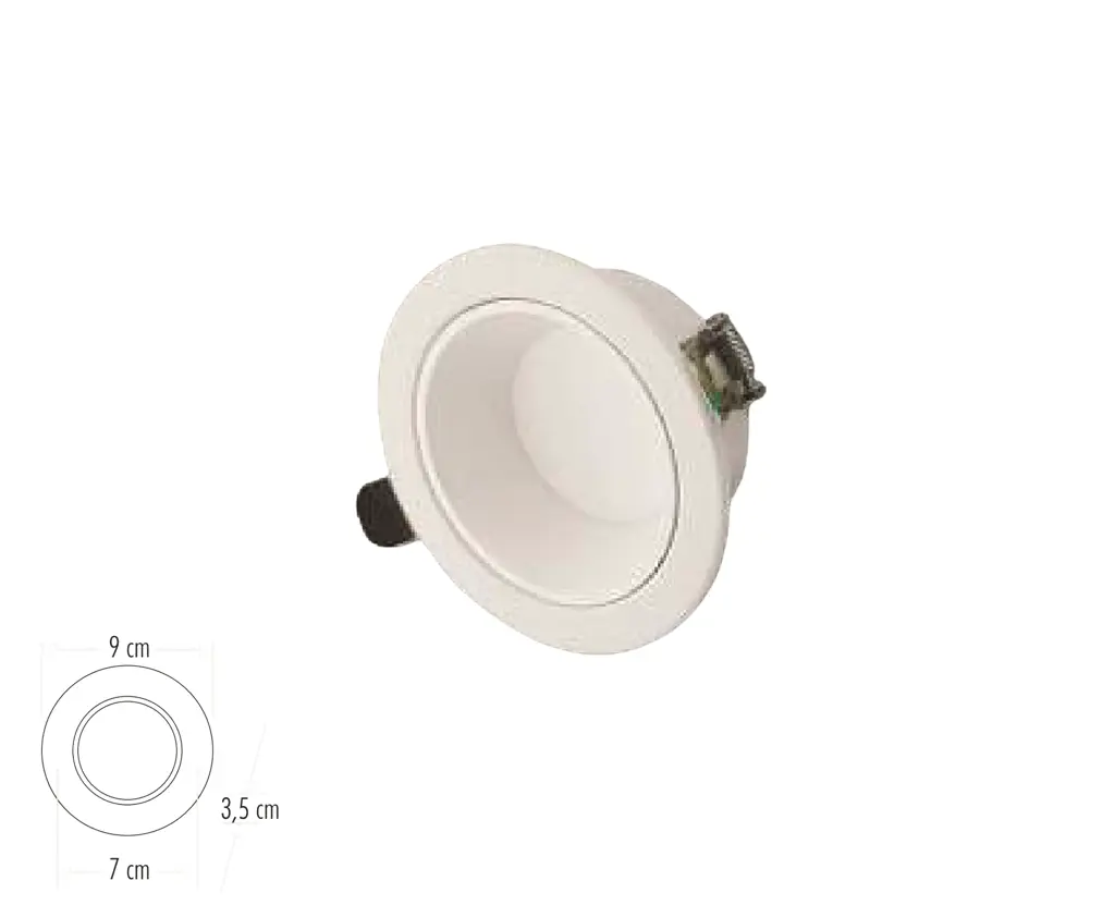 Cata 8W Başak Led Armatür (Beyaz Kasa) (3 Renk) CT-5260