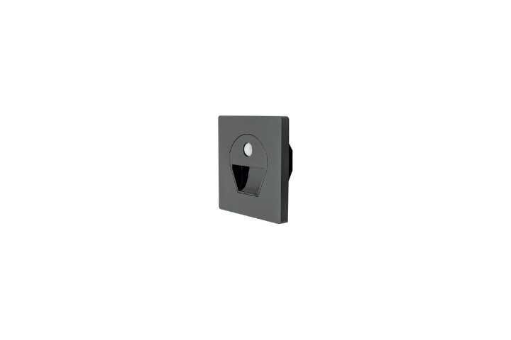 Cata CT-5170 1W Sensörlü Ledli Koridor Armatürü Siyah Kasa Beyaz Işık