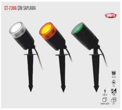 Cata CT-7306 Kazıklı Bahçe Armatürü Günışığı GU10