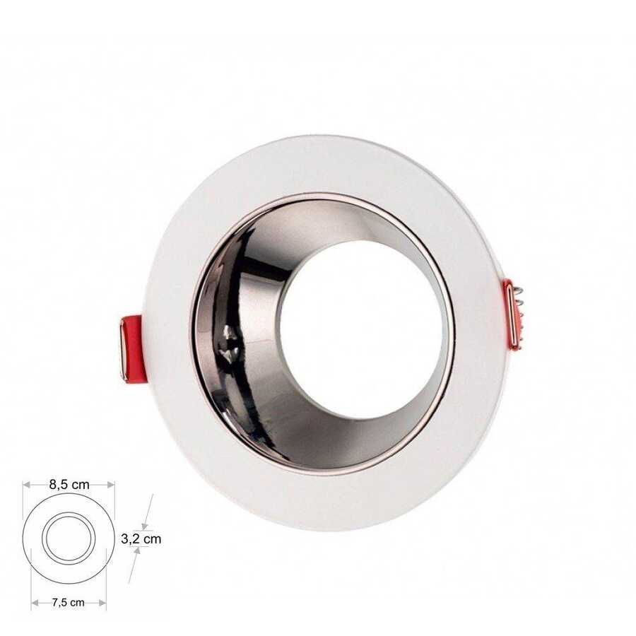 Cata CT-5046 Jaguar Yuvarlak Spot Beyaz-Platin