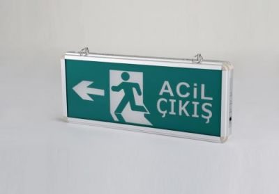 Cata Ct-9179 Exit Çıkış Armatürü Ledli 3 Saat Akülü
