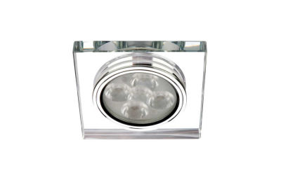 Jupiter 7W Kare Camli Led Spot Armatür Trafolu (6500K+Beyaz Işık ) LS591B
