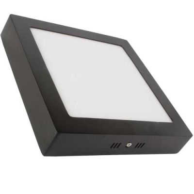 Lamptime Sıva Üstü Slım Downlıght 24w 6500k Kare Siyah Gövde