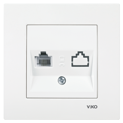 Viko Karre/Meridian Beyaz Tekli Nümeris Jacksız Mekanizma (Çerçeve Hariç) 90967048