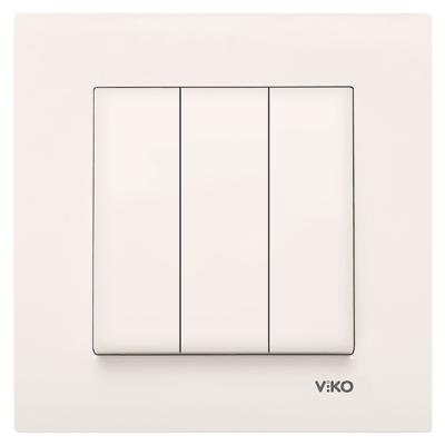 Viko Karre/Meridian Krem Üçlü Anahtar Mekanizma ( Çerçeve Hariç ) 90967268