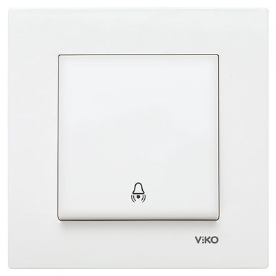 Viko Karre/Meridian Beyaz Zil Anahtarı Mekanizma (Çerçeve Hariç) 90967006