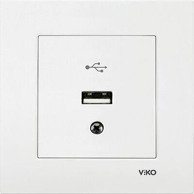 Viko Lin/Rol Beyaz Usb Konnektör (Çerçeve Hariç) 90440026