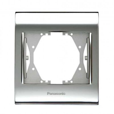 Thea/Panasonic Blu Chrome+Beyaz Tekli Çerçeve