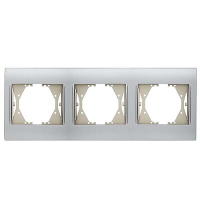 Viko Panasonic Thea BLU Inox Matt+Dore Üçlü Çerçeve