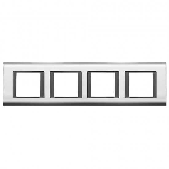 Viko Panasonic Thea Sistema Chrome + Füme 4X2M Çerçeve