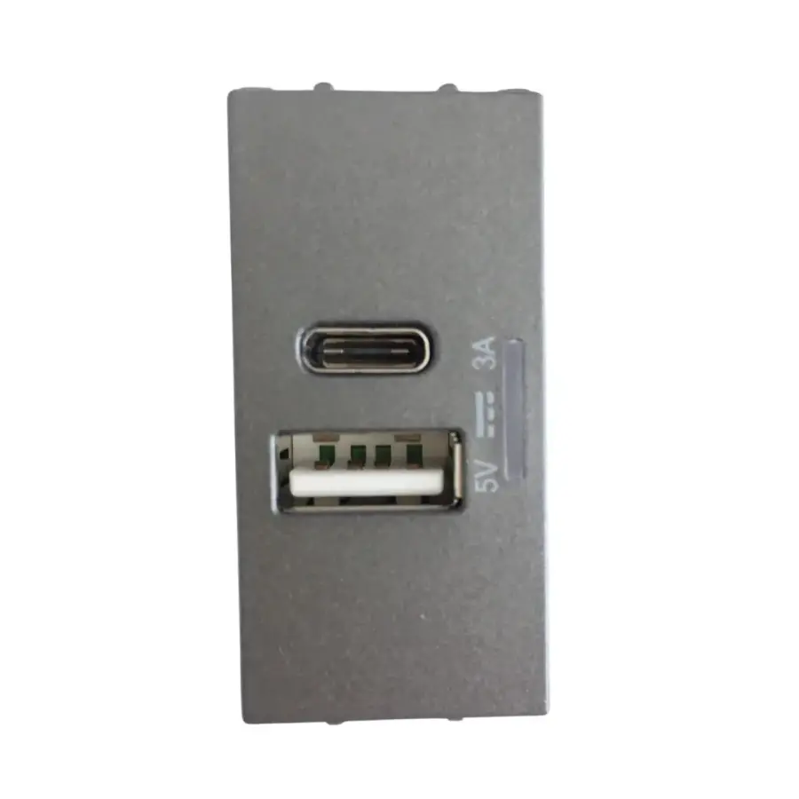 Thea Panasonic Modüler Füme Usb Type A+C 5V 3A Mekanizma