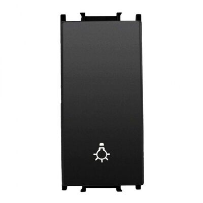 Viko Panasonic Thea Modüler Siyah 1M Light Düğme/Kapak (Mekanizma Hariç)