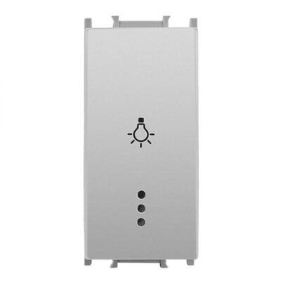 Viko Panasonic Thea Modüler Metalik Beyaz 1M Işıklı Light Anahtar Düğme/Kapak (Mekanizma Hariç)