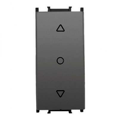 Viko Panasonic Thea Modüler Füme 1M Tek Düğmeli Jaluzi Anahtar Düğme/Kapak (Mekanizma Hariç)
