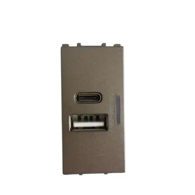 Thea Panasonic Modüler Antrasit Usb Type A+C 5V 3A