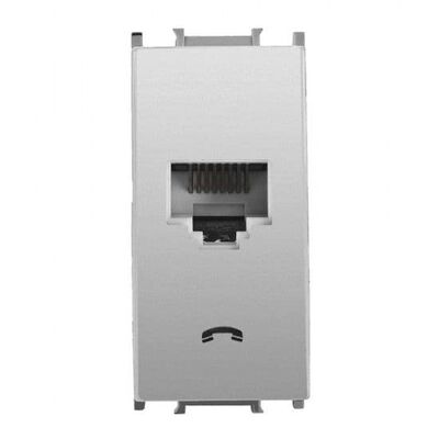 Thea / Panasonic Modüler Metalik Beyaz Nümeris Altlık+Düğme/Kapak 1m