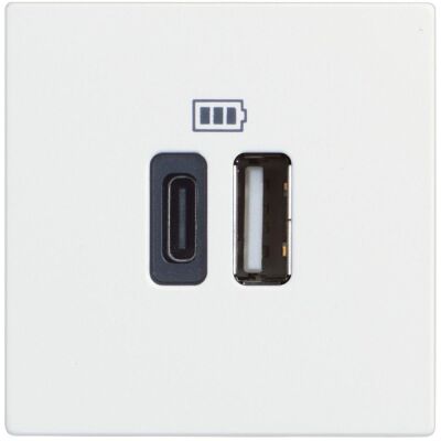 Bticino Classia Type C ve A USB Şarj Prizi 3A 230V 2M Beyaz