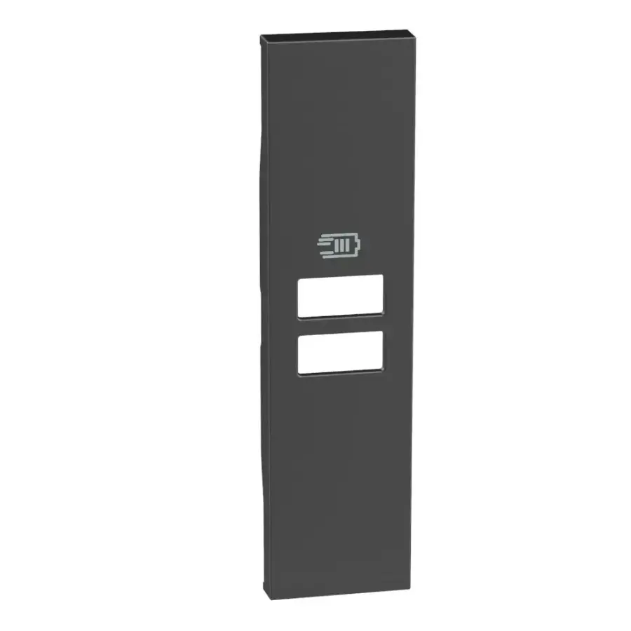 Bticino Living Now - 1M kapak 2 USB siyah