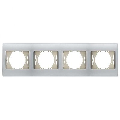 Thea/Panasonic Blu Inox Matt+Dore Dörtlü Çerçeve