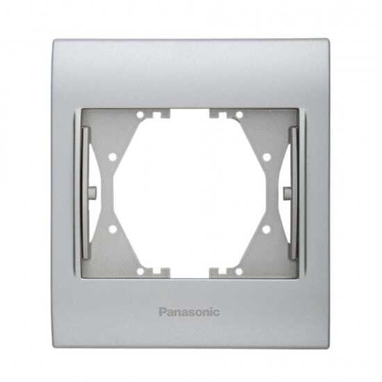Thea/Panasonic Blu Chrome Matt+Beyaz Tekli Çerçeve