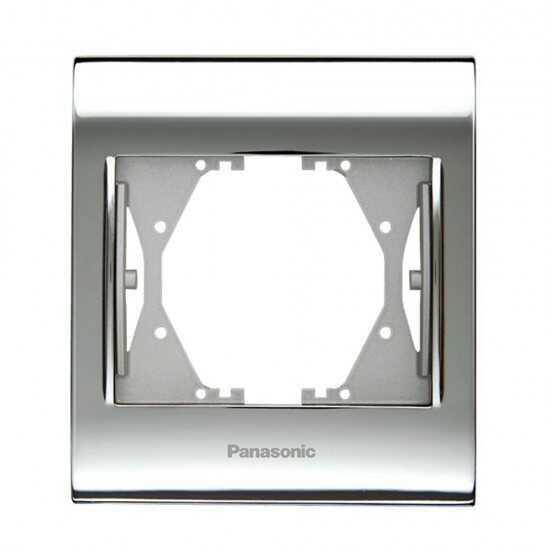 Thea/Panasonic Blu Chrome+Beyaz Tekli Çerçeve