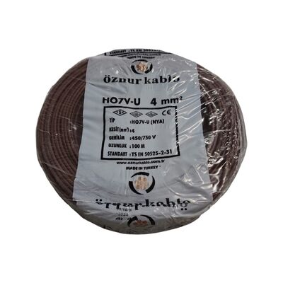 Öznur Nya Kablo 4 mm² Kahverengi ( H07v-U )