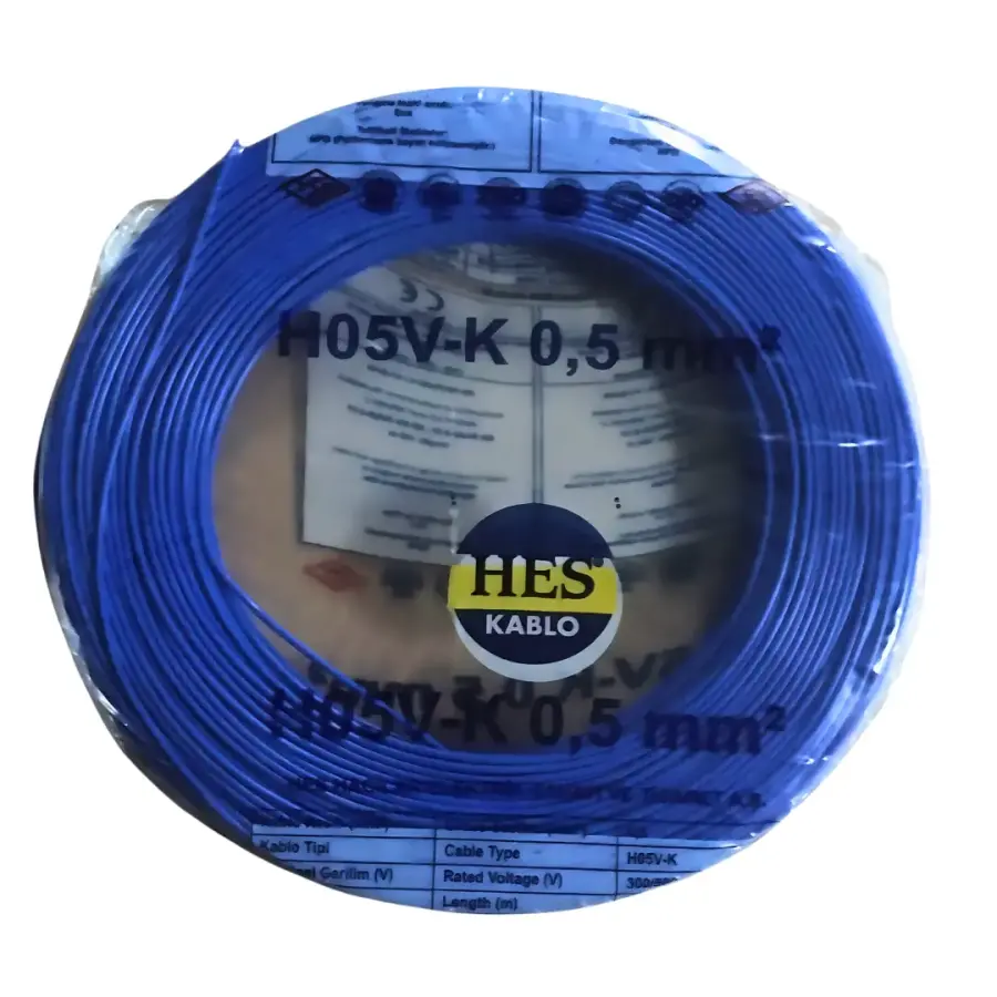 Hes Nyaf Kablo 0,50 mm² Mavi ( H07v-K )