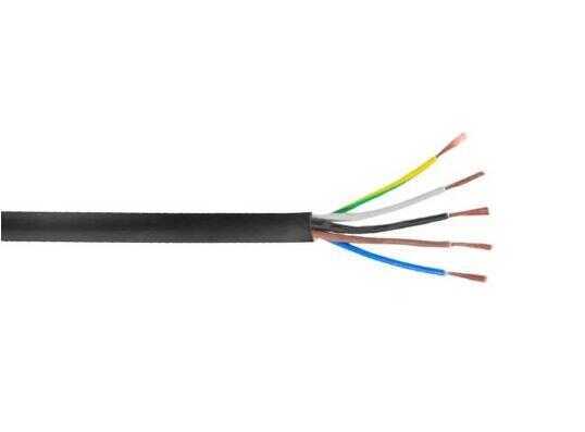 Ünal 5x4 mm² TTR Kablo Siyah H05VV-F