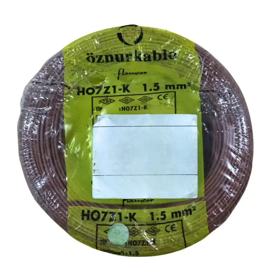 Öznur Nyaf ( H07Z1-K ) Kablo 1,5 mm² Kahve