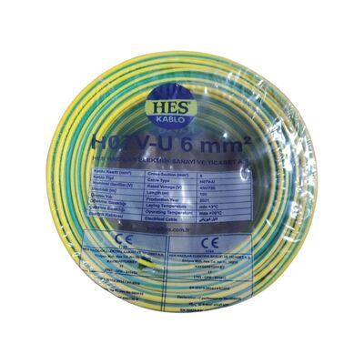 Hes Nya Kablo 6 mm² Sarıyeşil ( H07v-R)