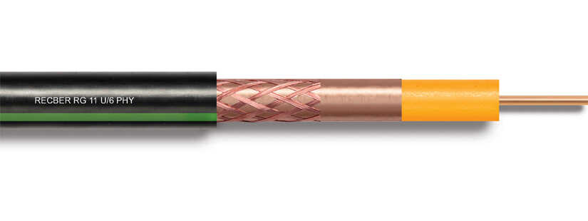 Reçber RG11 U6 PHY-PVC Cu/Cu Anten Kablosu Eca