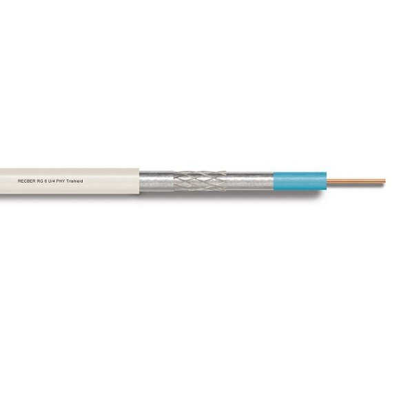 Reçber RG6 U4 PHY-PVC Cu/Al Anten Kablosu Trishield