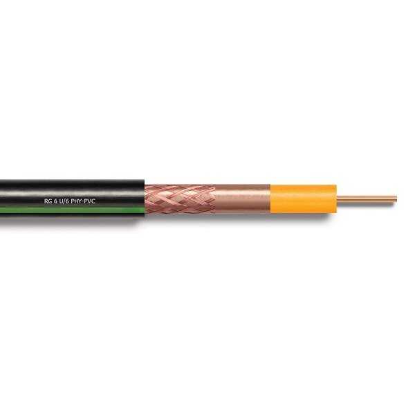 Reçber RG6 U6 PHY-PVC Cu/Cu Anten Kablosu Eca Yeşil 500
