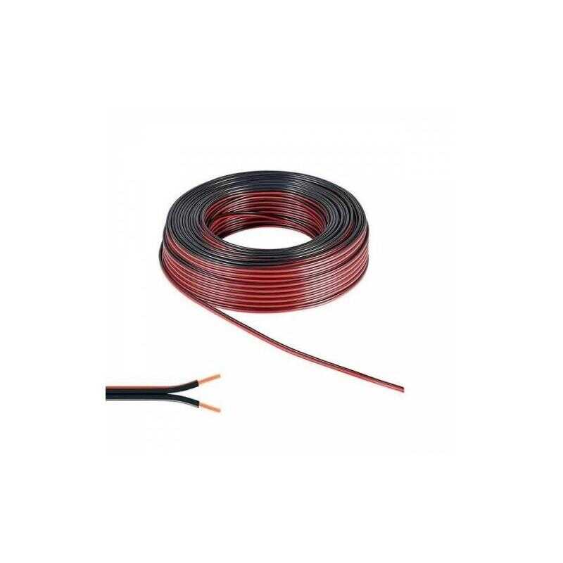 Ünal 2x0,75 mm Kordon Kablo Siyah/Kırmızı CU/CU