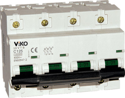 Viko - 10VTB-4C63N 4x63A 4,5kA C Tipi Otomatik Sigorta