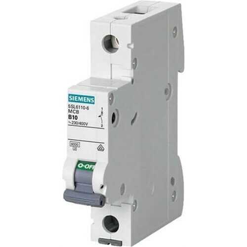 Sıemens 5SL6110-6 Otomatik Sigorta 6kA B Tipi 1x10 Amper