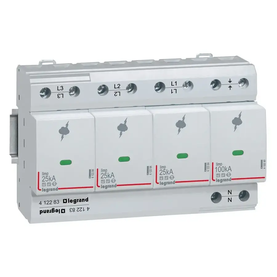 Legrand T1+T2 100KA 3P+N +SD Parafudr (Yüksek Risk Seviyesi)
