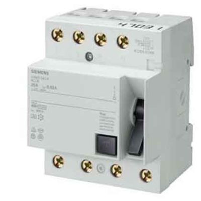Siemens - 5SM3345-0 4X125A 30mA Kaçak Akım Rölesi