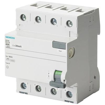 Siemens - 5SV4342-0 4X25A 30mA Kaçak Akım Rölesi